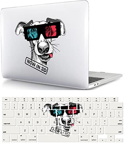 Funda Compatible con Macbook Pro 16 Pulgadas 2020 Versión Modelo A2141 con Touch Bar y Touch ID, Carcasa Rígido de Plástico Cubierta Protectora & Cubierta de Teclado, Perro Guay