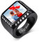 Custom4U Memorial Herren Damen Fotoring mit Gravur Edelstahl Foto Siegelring Schwarz Punk Männer Jungen Zirkonia Siegelring Foto Bandring für Foto Geschenke