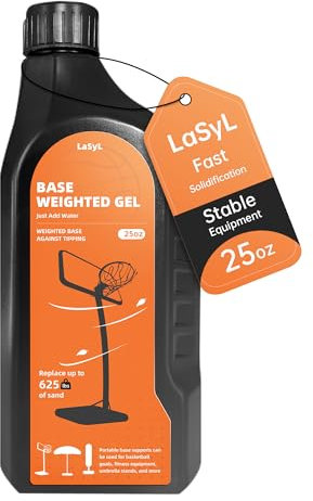 LaSyL Base Weighted Gel (25/1,4 l) – Sand- und Sandsack-Ersatz zur Verankerung tragbarer Basketballkörbe, Outdoor-Regenschirme und Volleyballnetze – effektiver als Wasser allein