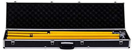 HARDY WORKING TOOLS 7-in-1 Gipsspachtel-Set im Koffer - Profi Flächenspachtel Set - Spachtel zum Verputzen von Wänden und Decken - Teleskopstange mit Adapter - Spachtel, Griff und Teleskopstab