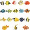 Yunchu Online Meer Leben Figuren Meerestier Spielzeug Kunststoff Mini Tiere Spielzeug Set Ozean Tiere Figuren Realistisches Ozean Kreaturen für Cake Toppers Ostern Geburtstags Party Geschenke