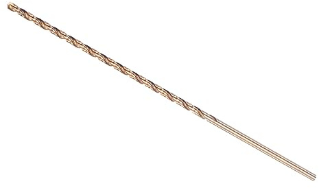CoCud Twist Drill Bits 2.5mm x 120mm M35 High Speed Steel Gold Oxide Twist Drill Bit - (Applications: for Metal Woodwork Plastic Aluminum)