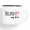 Huuraa Emaille Tasse Ireland my love Geschenk 300ml Vintage Ireland Geschenkidee