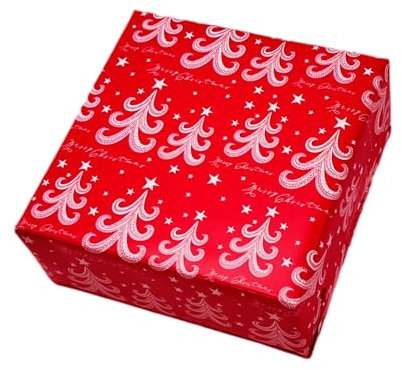 arkamii, Geschenkpapier, Format 86 x 64 cm, Weihnachtsmotiv, 3 Bögen, Großformat (ND9)