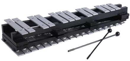 BABYCE Glockenspiel Erwachsene 32 Noten Faltbares Glockenspiel-Xylophon Mit Tragetasche Für Anfänger-Schlaginstrument