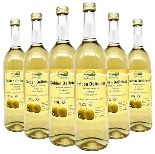 BLEICHHOF® Apfelsaft Golden Delicious - Direktsaft, sortenrein, vegan (6x0,72l)