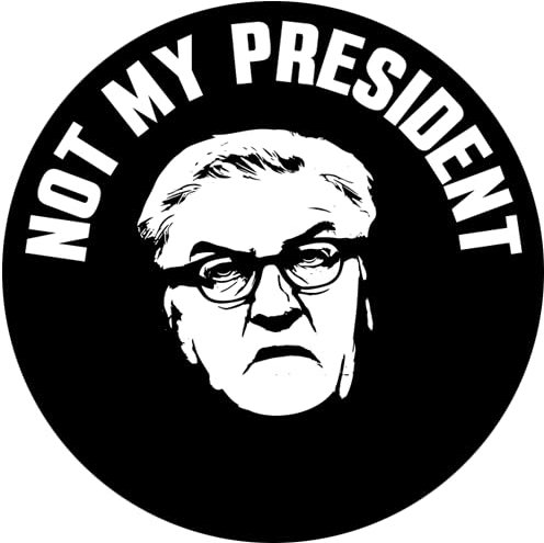 Sammys Shirt Store Not My President Steini Aufkleber 4,5 cm