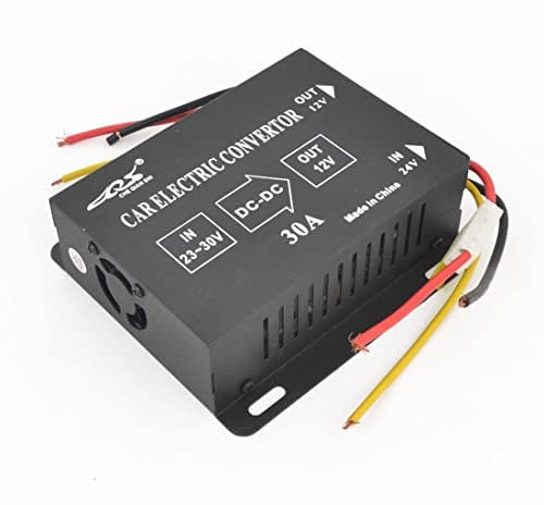 FUERLI 30A Black Shell 23-30V Eingang 12V Ausgang Auto-Netzteil-Transformator