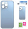 Globalstock Vitre arrière de Cache Batterie Remplacement - Coque Cache Batterie Compatible pour iPhone 13 Pro Bleu + adhésif et Kit Outils