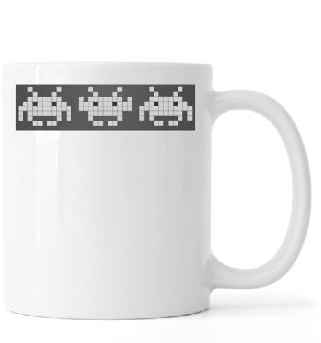 Atspauda Space Monsters Keramik Tee Kaffee Tasse Weiß