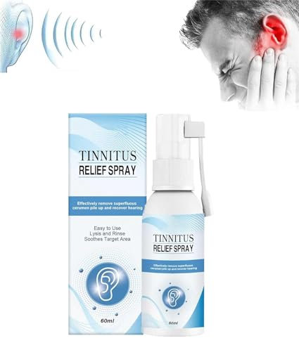 Tinnidrop - Aerosol para aliviar el tinnitus, spray de hierbas naturales para tinnitus, spray de limpieza de cera de oídos, alivia eficazmente el dolor de oído y mejora la audición (1)
