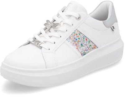 Rieker W1202 Ladies Lace-up 43 EU White Combi