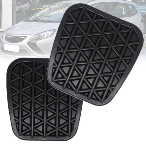 LECREA Bremskupplung Pedalauflagen für Opel Vauxhall Zafira Tourer C 2011-2019, Gummi Fußstütze Bremspedal Abdeckung Auto Kupplung Pedale Pad 2 Stück