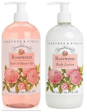 Rosewater | Bath & Shower Gel | Body Lotion | 500ml Each