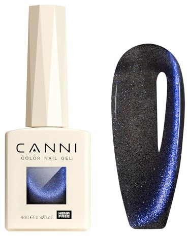 CANNI UV Gel Nagellack Cat Eyes Glitzer Nagellack Gel Nail Polish Farbgel für Gelnägel UV Lack Soak Off gellack für UV Lampe 8048