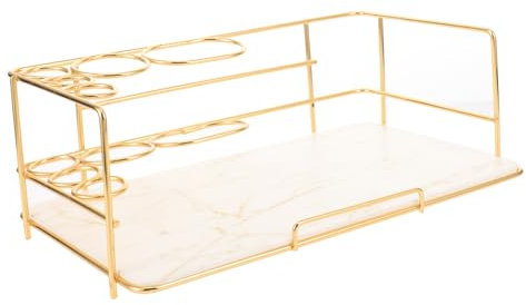 CANIGHT Estante De Mármol Organizador De Portacepillos De Almacenamiento Soporte De Cosméticos Toalla