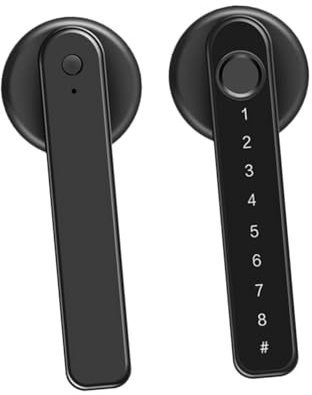 Tofficu 1 Set Serratura Intelligente Per Porta Con Ingresso Senza Chiave Serratura Con Impronta Digitale Serratura Per Porta Senza Chiave Serratura Con Password Serratura Con Impronta
