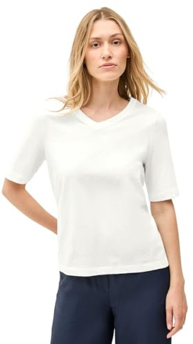 Cecil Basic V-Neck Shirt Vanilla White L