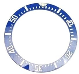RNSZKIPJ Modified Accessories Uhrenring für Ghost King 40 mm Keramikring Mund blau leuchtendes Gehäuse digitaler Außenring, Mehrskala, blau, Einheitsgröße