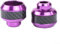 Set di 2 protezioni per paraurti per moto, per una maggiore sicurezza e assorbimento degli urti (viola)