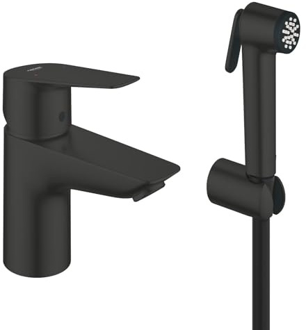 GROHE Start Edge QuickFix – Miscelatore Lavabo con Set Doccetta Igienica Bidet (Taglia S, Cartuccia Ceramica 35mm