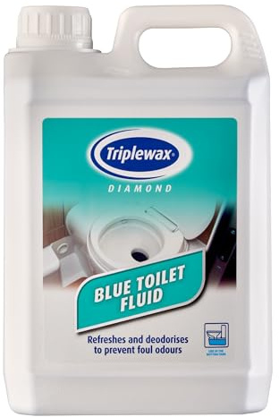 Triplewax Diamond Blue Toilet Fluid 2.5L | Powerful Portable Toilet Chemical, Eliminates Odours, Caravan, Motorhome, Camping & Boat Waste Tank Treatment 2.5L