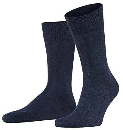 FALKE Men's Sensitive London Socks, Cotton, Blue (Navyblue M 6490), 8.5-11 (1 Pair)