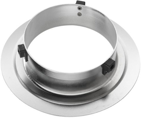 Walimex pro Softboxadapter für Walimex pro & Walimex K – Aluminium Softbox Adapter für den Speedring Ihrer Softbox, Ø 15,2 cm, passend für alle Walimex pro und Walimex K Studioblitz Serien