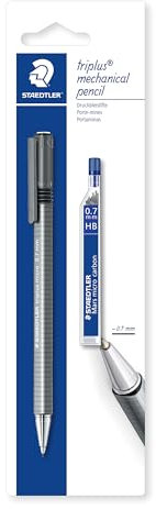 Staedtler Triplus Micro, Porte-mine de 0.7 Mm pour Écriture et dessin, Étui Blister avec 1 Porte-mine et 1 Étui de Mine Hb 0.7 Mm, 77427bk25d