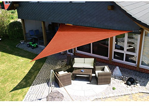 Eduplay Sonnensegel, 5x5x5m, Dreieck, rost
