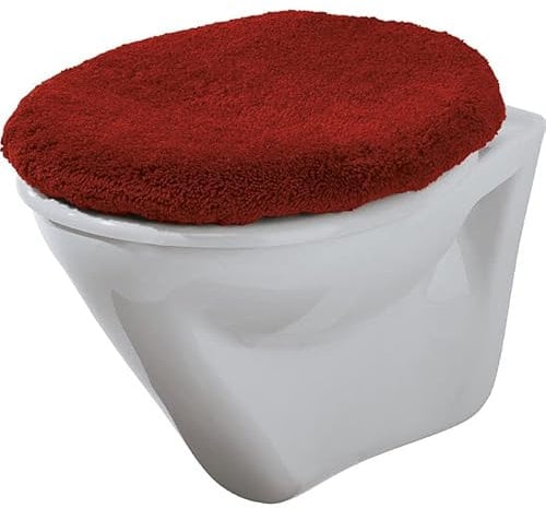 Erwin Müller WC-Deckelbezug Athen Terra Größe 47x50 cm - weich und flauschig, trocknergeeignet