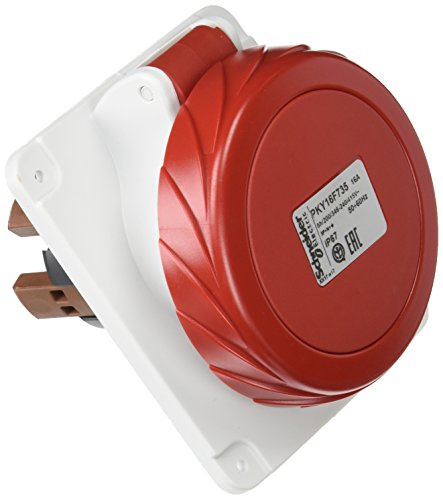 Schneider Electric PKY16F735 Panel Socket Angled Pk Pratika connect 1, White