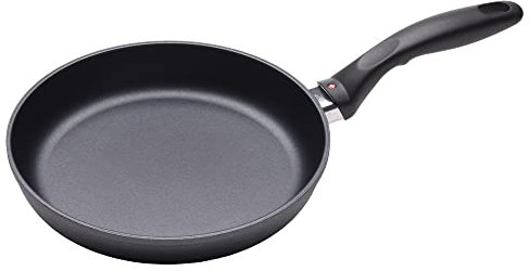 Swiss Diamond Bratpfanne, 24 cm - Aluminiumpfanne mit HD-Antihaft-Diamantbeschichtung - PFOA-frei, spülmaschinen- und ofenfest, grau