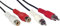 InLine Câble audio 2 x RCA mâle vers femelle 10 m