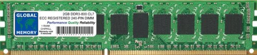 2GB DDR3 800MHz PC3-8500 240-PIN ECC Registered DIMM (RDIMM) ARBEITSSPEICHER RAM FÜR Servers/WORKSTATIONS/MAINBOARDS (1 RANK CHIPKILL)