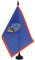 AZ FLAG - Tischflagge Guam - 21x14 cm - Amerikanische Tischfahne 14 x 21 Cm - Flaggen