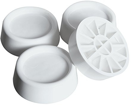 Meliconi Base Stands, Gommini antivibrazione per Lavatrici e Asciugatrici, Plastica, Bianco, 4,5 x 1,5 cm