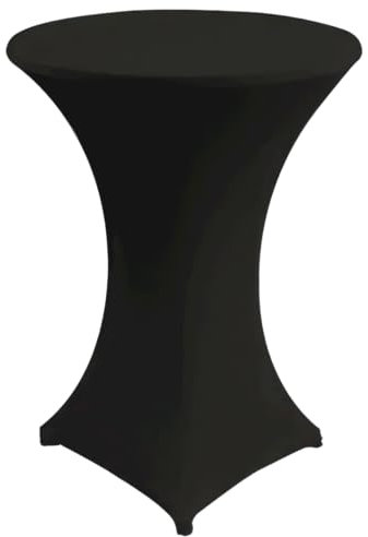 Gastro Uzal Stehtischhusse Stretch Home-Line schwarz 80-85 cm rund Husse für Stehtische Tischhusse überwurf Bistrotischhussen Stretch
