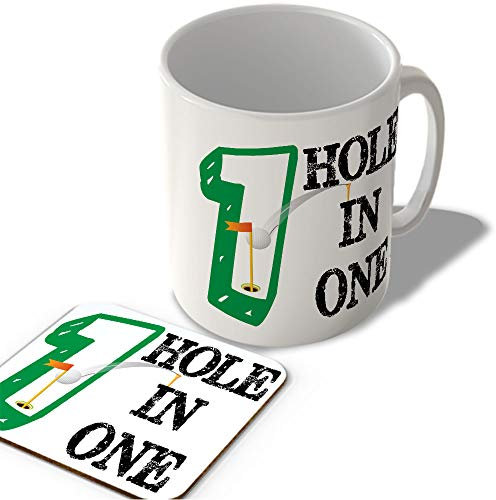 McMug - Hole in One - Great for Golf Fans and Players - Mug and Coaster Set, Ceramic, 11fl.oz.