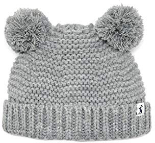 Joules Baby Pom Pom Hut - Grau Marl - 0-6 months
