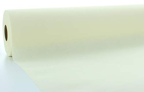 Mank Tischdeckenrollen PE beschichtet Uni | wasserabweisend | Rollenware 120 cm x 25m stoffähnlich Tischdecke für Gastronomie | (Champagner)