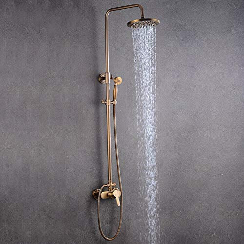 Completo Retro Set Doccia Soffione Doccia Doccetta Bronze Faucet Nostalgia Rubinetto