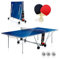 YM Tavolo Ping Pong Interno Pieghevole Indoor Drago - Dimensioni Ufficiali da Torneo 274 x 152,5 x 76 cm - Route per Il Trasporto - Racchette e Palline Omaggio Incluse - Sistema Twin Multi Security