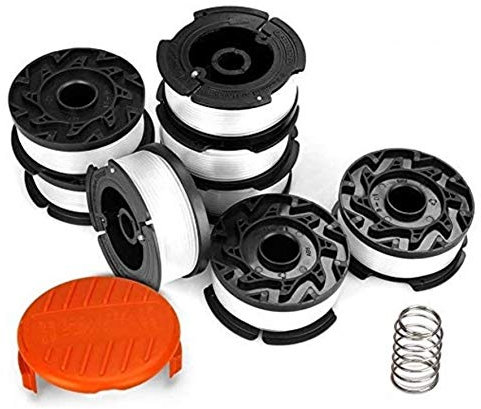 ADSSM String Trimmer Replacement Spool, 240ft 0.065 Autofeed Replacement Spools - Compatible with Black+Decker String Trimmers(8-Line Spool + 1 Cap+1 Spring)