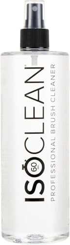 ISOCLEAN Nettoyant pour Pinceaux de Maquillage avec Vaporisateur - Solution Nettoyant pour Outils de Maquillage - La formule Sans Rinçage Sèche en 60s - Vegan, Respectueux de la Nature - 525 ml