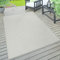 Paco Home In- & Outdoor Teppich wetterfest für Garten, Terrasse & Balkon flachgewebt in Moderner Sisaloptik einfarbig pflegeleicht & UV-beständig, Grösse:300x400 cm, Farbe:Elfenbein