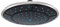YUPVM 1 Pcs 25 cm Plástico Forma Redonda Lluvia Ducha Accionada Ducha Superior de La Habitación Accesorios de Cabina de Boquilla de Cabeza de