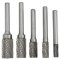 Lime Rotative, Set di Lime Rotanti con Frese in Metallo Duro a Doppio Taglio con Gambo 6 Mm Modello AX0616M06 per la Rettifica di Superfici di Automobili per Intaglio del Legno in Metallo