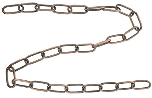 Uonlytech 1stück Hängende Kette Aus Eisen Für Kronleuchter Lange Dekorative Lampenkette Antik-rotkupfer Für Romantische Beleuchtung Und Kreative -projekte