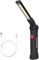 m MU LED Taschenlampe mit USB-C, 360° Drehbare Arbeitsleuchte mit Magnet & Haken – Werkstattlampe für Auto, Camping, Notfall – Geschenk für Männer (COB Licht, 5 Modi)